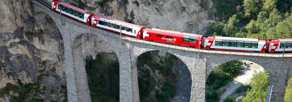 Glacier Express train Switzerland