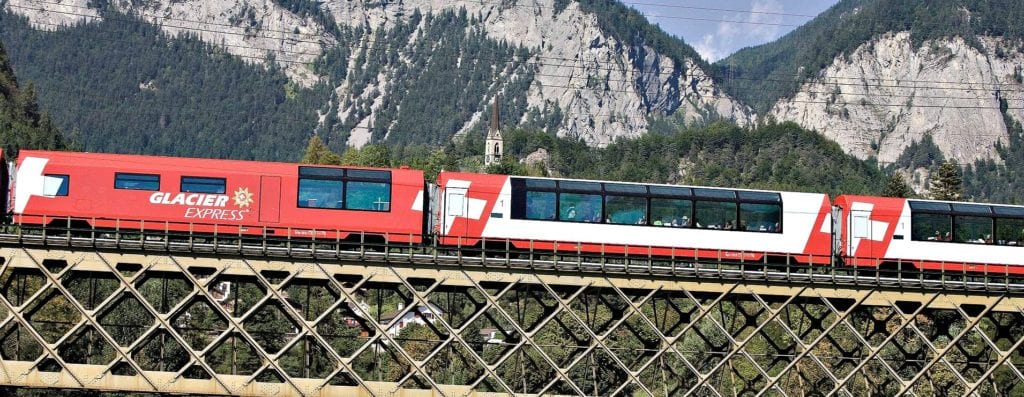 View of the Glacier Express