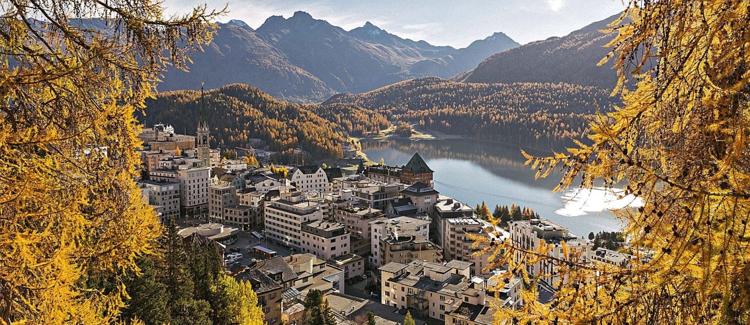 St. Moritz represents style, elegance, and class.  Echo Trails offers beautiful day hikes from St Moritz