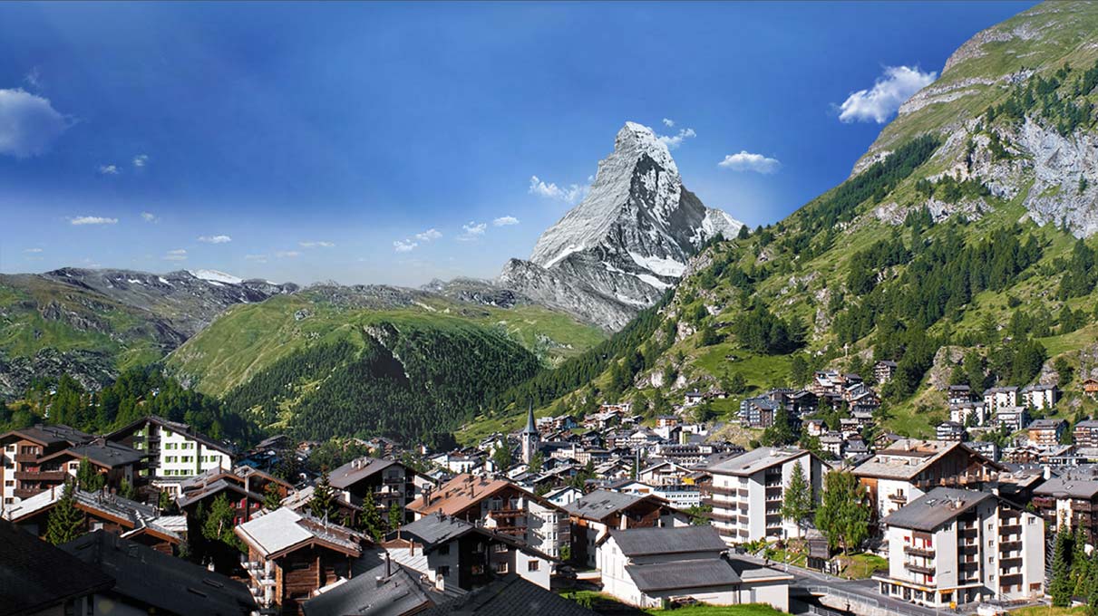 Zermatt has dozens of hiking trails through an enchanting world of nature.
