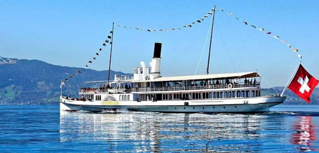 A cruise across Lake Lucerne in 3 Day Swiss Rail Tour led by Echo Trails