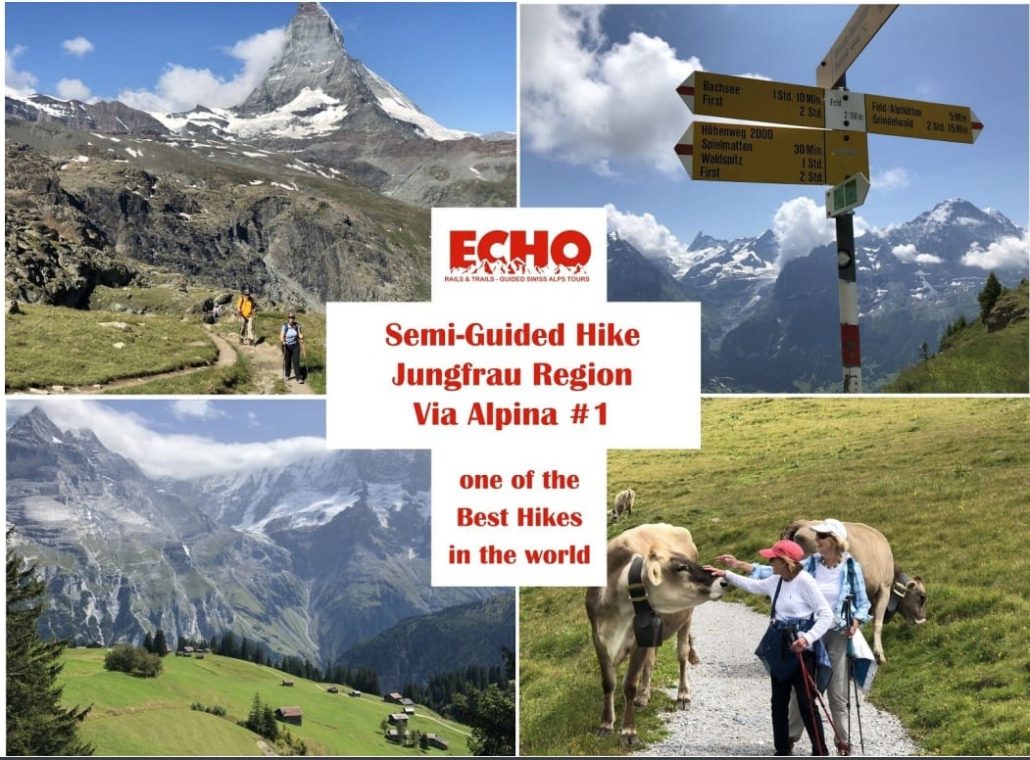 brochure detailing the Adventure Hike of the Swiss Alps