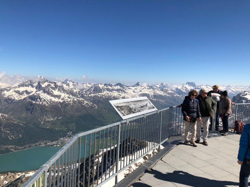 12-day Rail tour view in Corvatsch